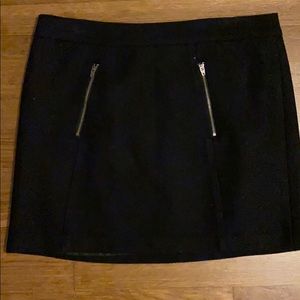 Gap black wool mini skirt